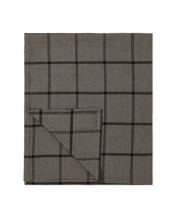 Toalha de mesa de algodão e linho Pepita Check 150x250 cm - Dark gray-beige - Lexington