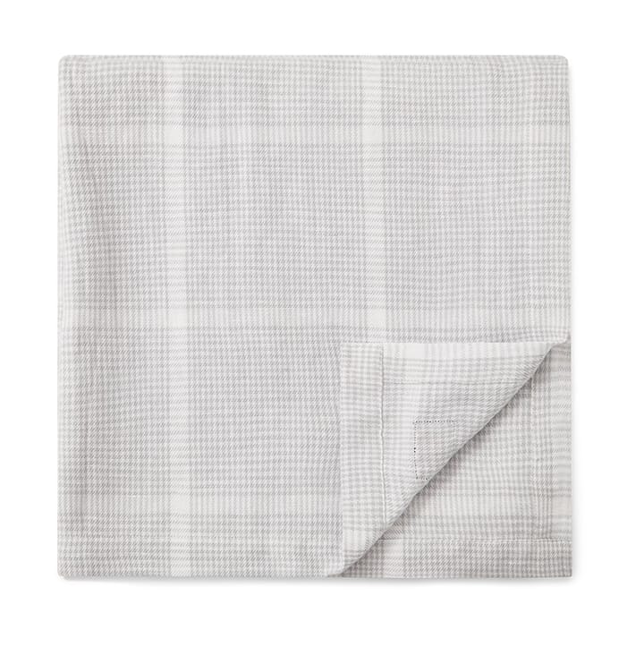 Toalha de mesa de algodão e linho Pepita Check 150x350 cm  - branco-cinzento claro  - Lexington