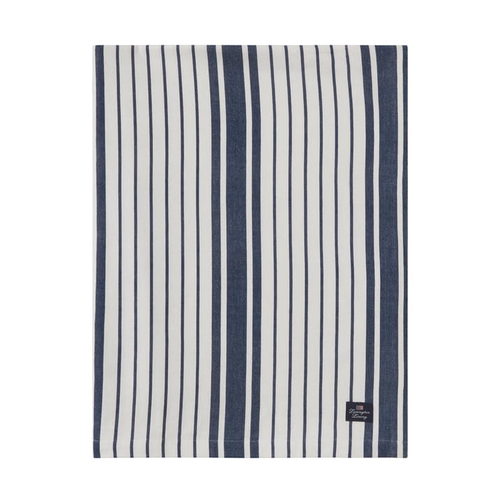 Toalha de mesa Striped Organic Cotton 150x250 cm - Navy - Lexington