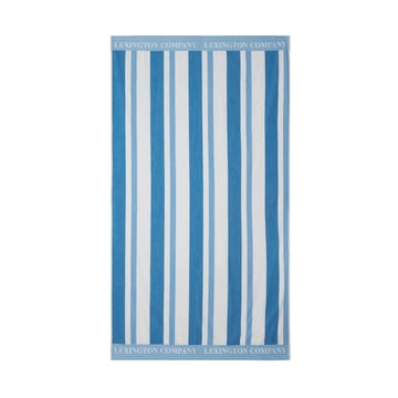 Toalha de praia Striped Cotton Terry 100x180 cm - Blue - Lexington