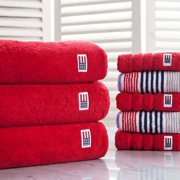 Toalha Icons Original Striped 50x70 cm - vermelho - Lexington