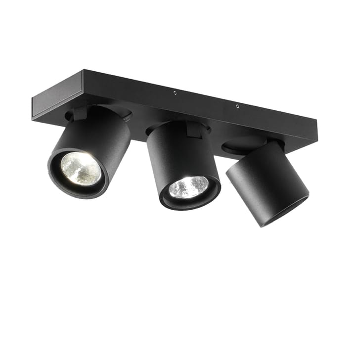 3 candeeiro de parede e de teto Focus - Preto  - Light-Point