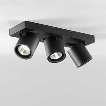 3 candeeiro de parede e de teto Focus - Preto  - Light-Point