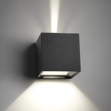 Candeeiro de parede Cube XL Up/Down  - preto, led - Light-Point