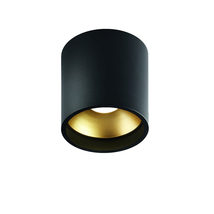 Spotlight Solo Round - preto/dourado, 3000 kelvin - Light-Point