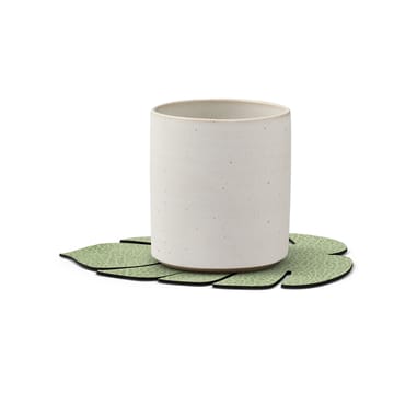 Base para copos Monstera Leaf Hippo - Verde azeitona - LIND DNA