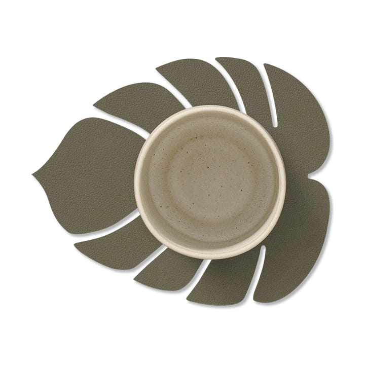 Base para copos Monstera Leaf Nupo, Army green LIND DNA