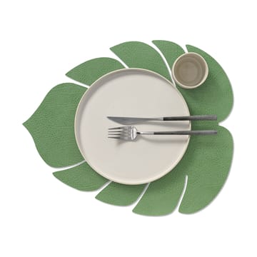 Individual de mesa Monstera Leaf Hippo L - Forest green - LIND DNA