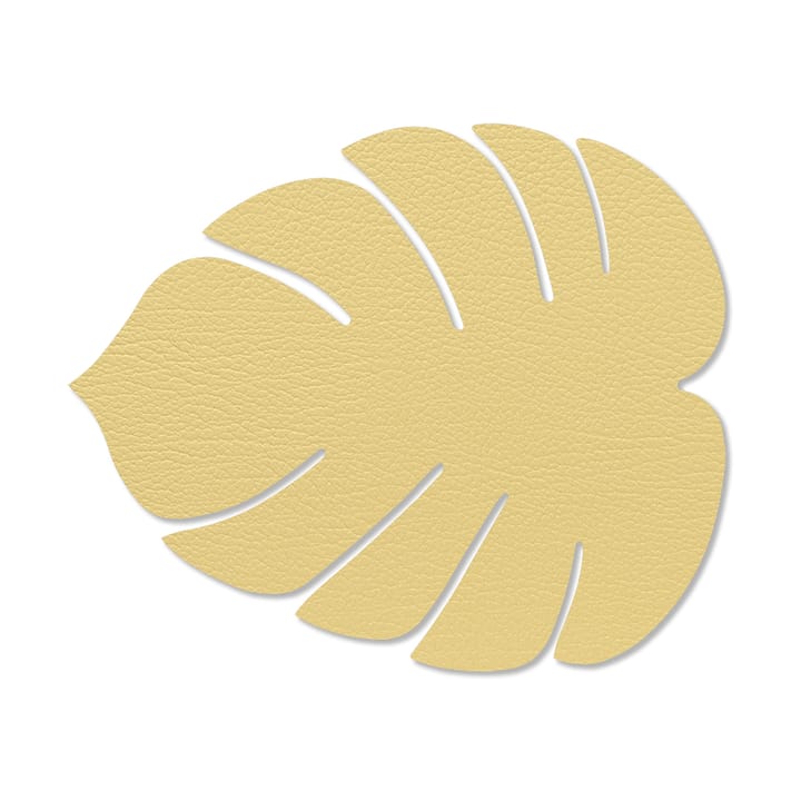 Individual de mesa Monstera Leaf Hippo S - dourado - LIND DNA