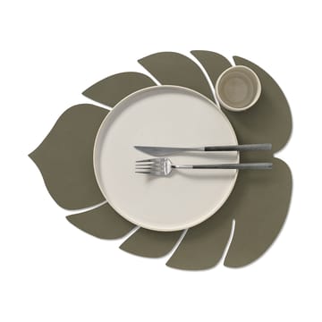 Individual de mesa Monstera Leaf Nupo L - Army green - LIND DNA