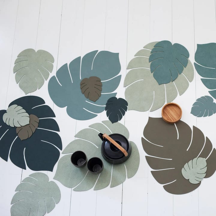 Individual de mesa Monstera Leaf Nupo L, Army green LIND DNA