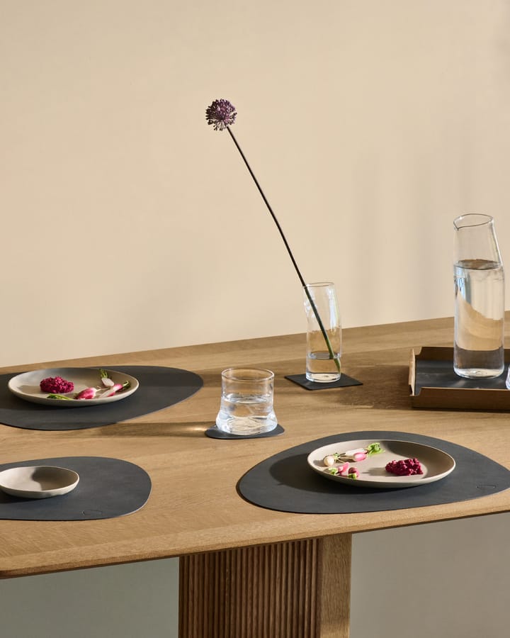 Individual de mesa Nupo curve L - antracite cinza - LIND DNA