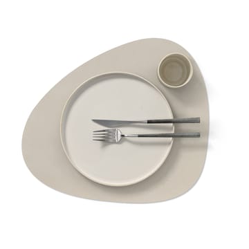 Individual de mesa Nupo curve L - Branco ostra - LIND DNA