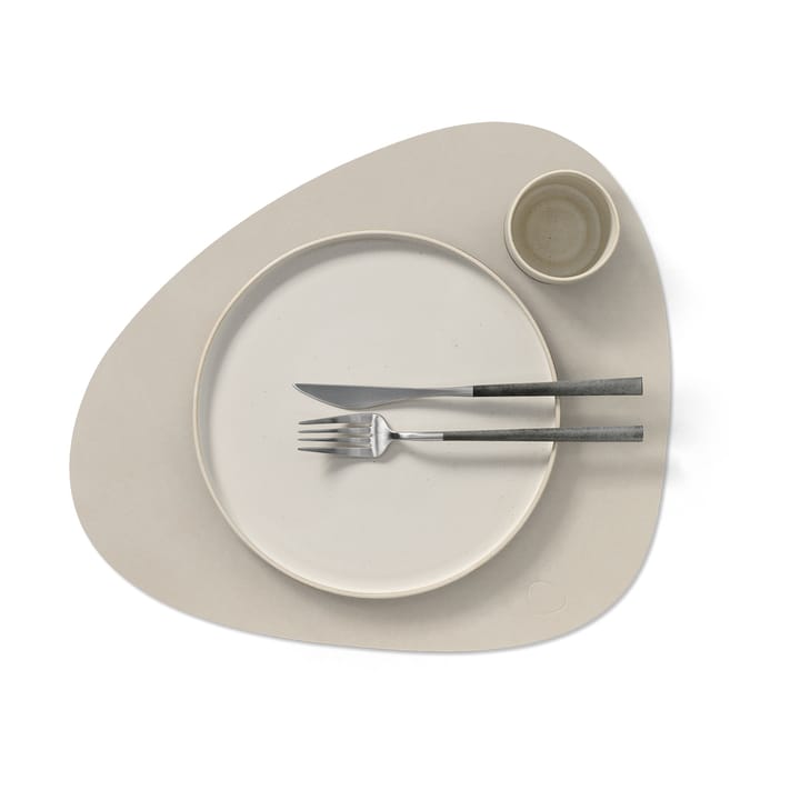 Individual de mesa Nupo curve L - Branco ostra - LIND DNA