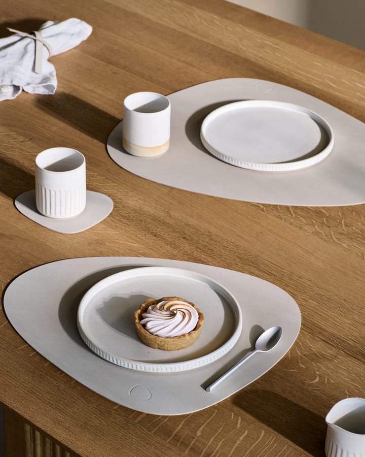 Individual de mesa Nupo curve L, Branco ostra LIND DNA