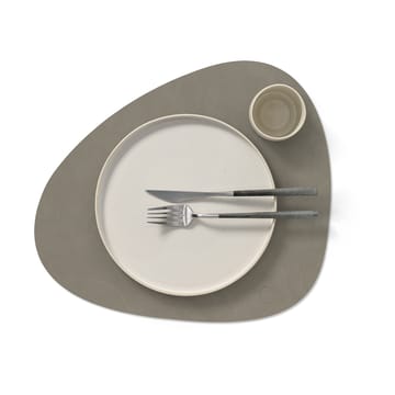 Individual de mesa Nupo curve L - Flint grey - LIND DNA