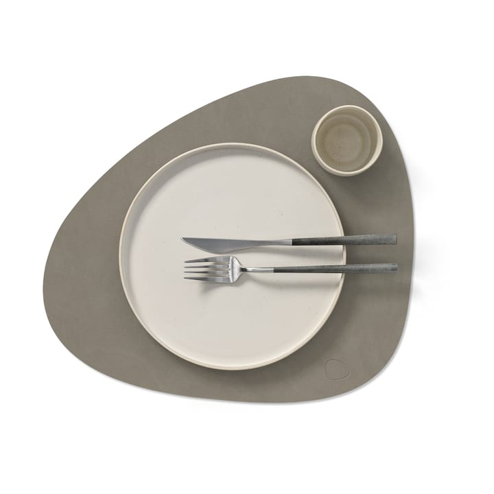 Individual de mesa Nupo curve L, Flint grey LIND DNA