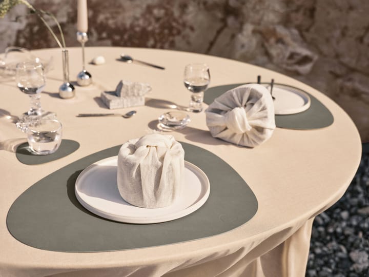 Individual de mesa Nupo curve L, Flint grey LIND DNA