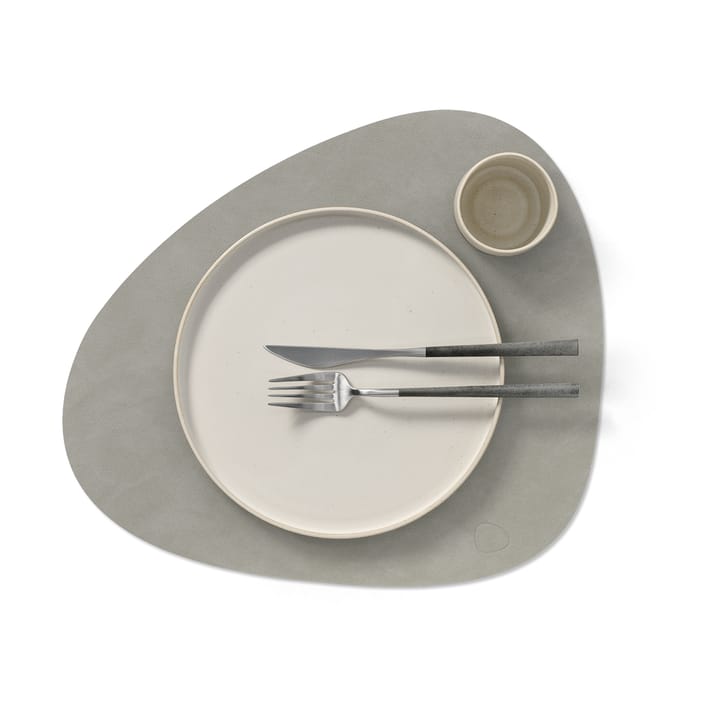 Individual de mesa Nupo curve L, light grey LIND DNA