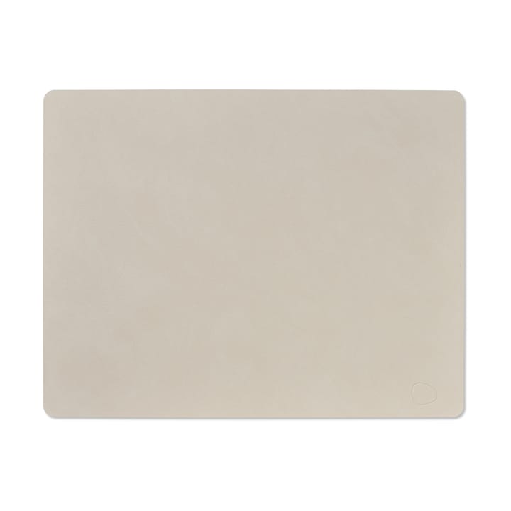 Individual de mesa Nupo square L, Branco ostra LIND DNA