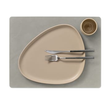 Individual de mesa Nupo square L - light grey - LIND DNA