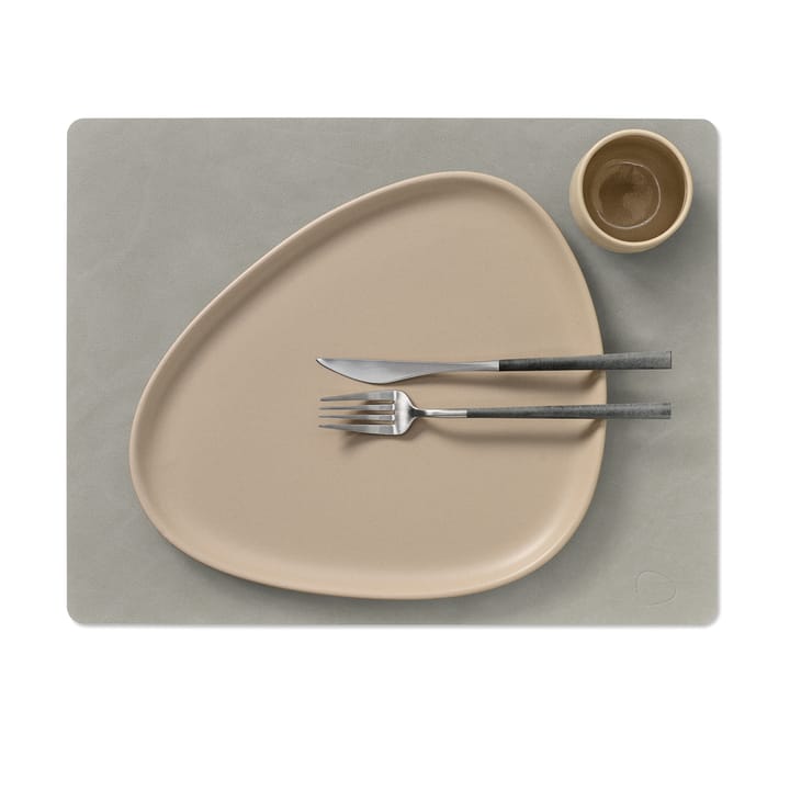 Individual de mesa Nupo square L, light grey LIND DNA