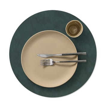 Individual de mesa redondo Nupo XL - Dark green - LIND DNA