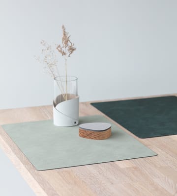 Individual de mesa reversível Nupo square L 1 un. - Dark green-olive green - LIND DNA