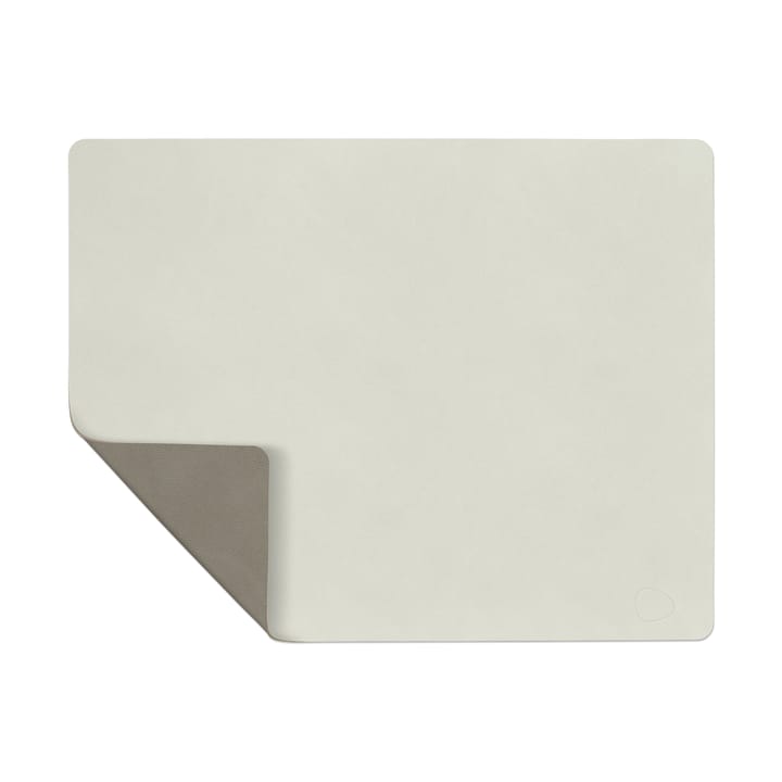 Individual de mesa reversível Nupo square L 1 un., Linen-Flint grey LIND DNA