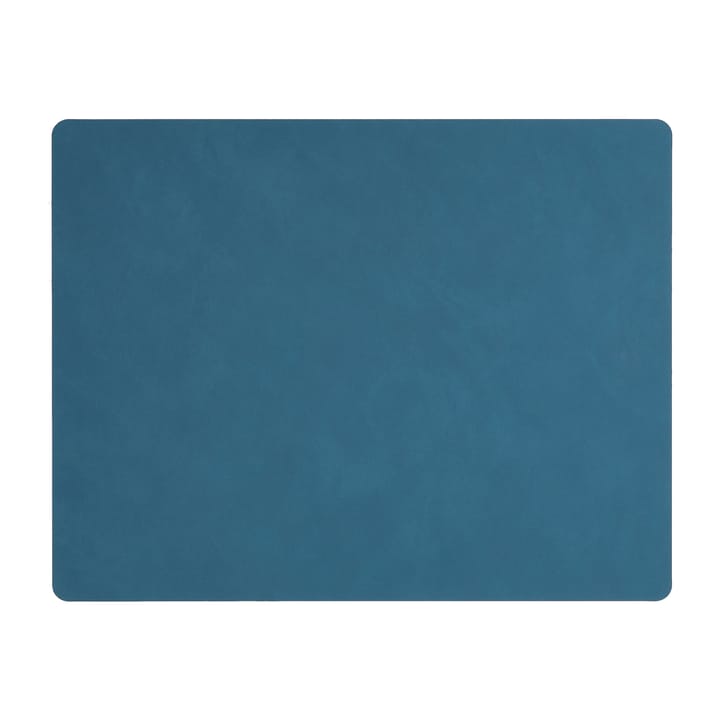 Individual de mesa reversível Nupo square L 1 un. - Midnight blue-petrol - LIND DNA