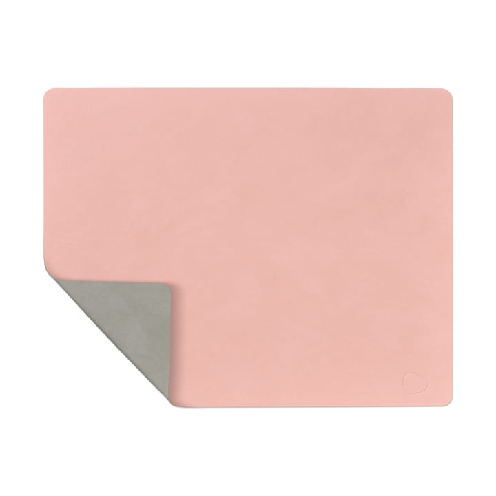 Individual de mesa reversível Nupo square L 1 un., rosa-cinza claro LIND DNA