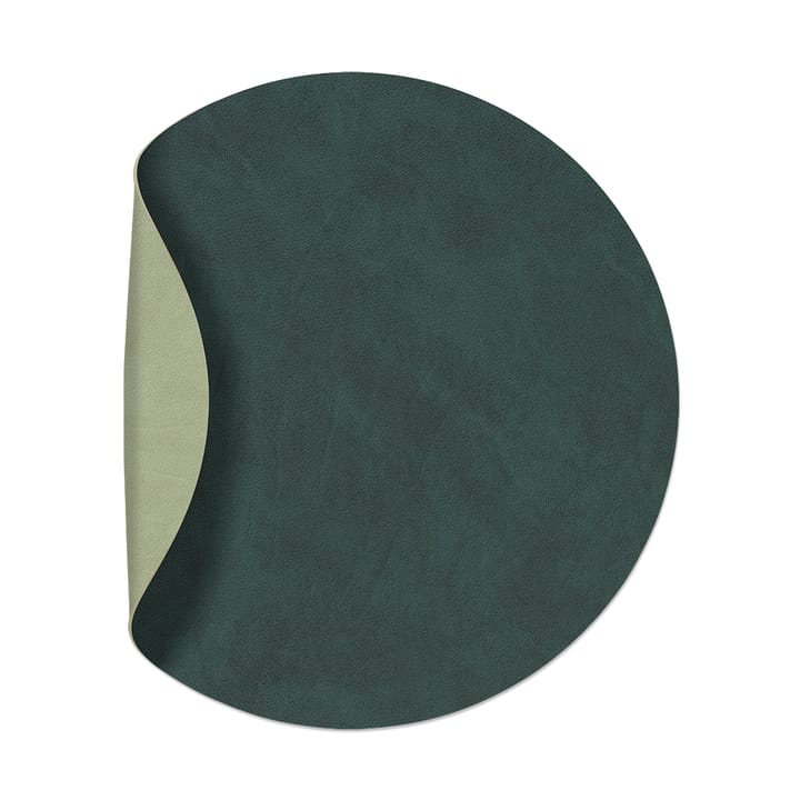 Individual de mesa reversível redondo Nupo M 1 un. - Dark green-olive green - LIND DNA