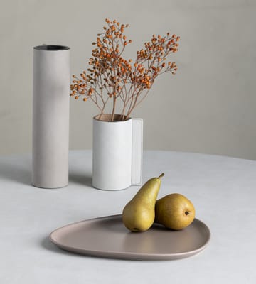 Prato Curve Stoneware 26x30 cm - Warm Grey - LIND DNA