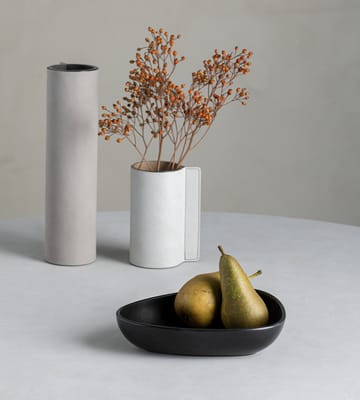 Prato fundo Curve Stoneware 19x22 cm - preto - LIND DNA