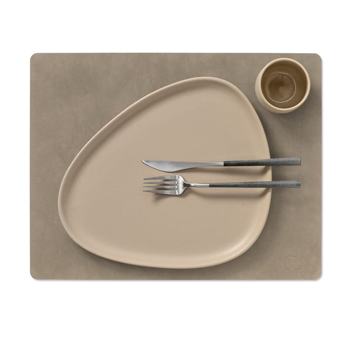 Square Nupo individual de mesa 35x45 cm, Cinza nomade LIND DNA