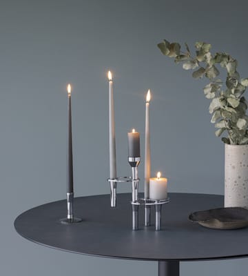 Suporte de velas combinável Lind Curve cromado - Triple - LIND DNA