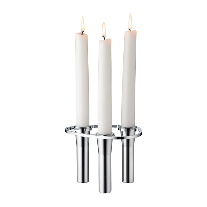 Suporte de velas combinável Lind Curve cromado - Triple - LIND DNA