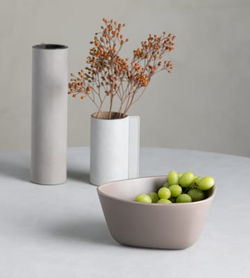 Tigela Curve Stoneware M 20x22 cm - Warm Grey - LIND DNA