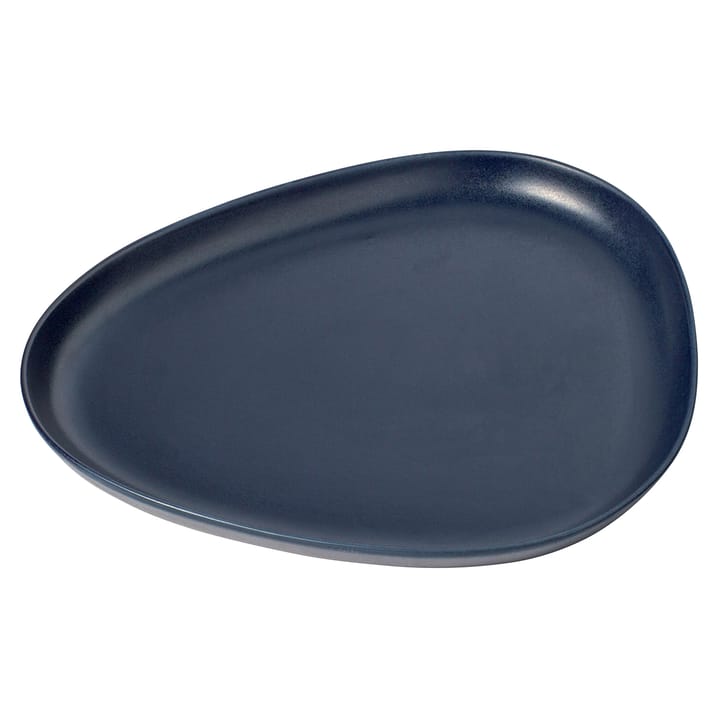 Travessa Curve Stoneware 30x35 cm - azul marinho - LIND DNA