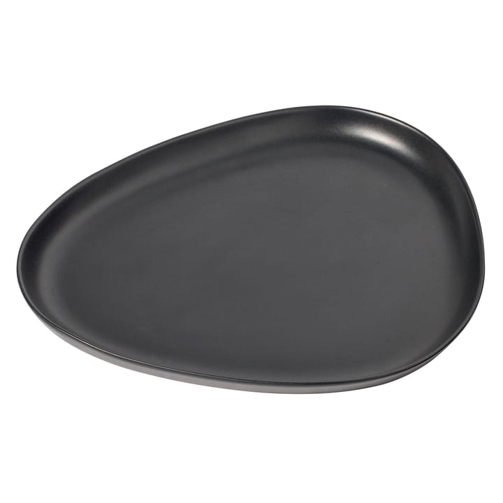 Travessa Curve Stoneware 30x35 cm - preto - LIND DNA