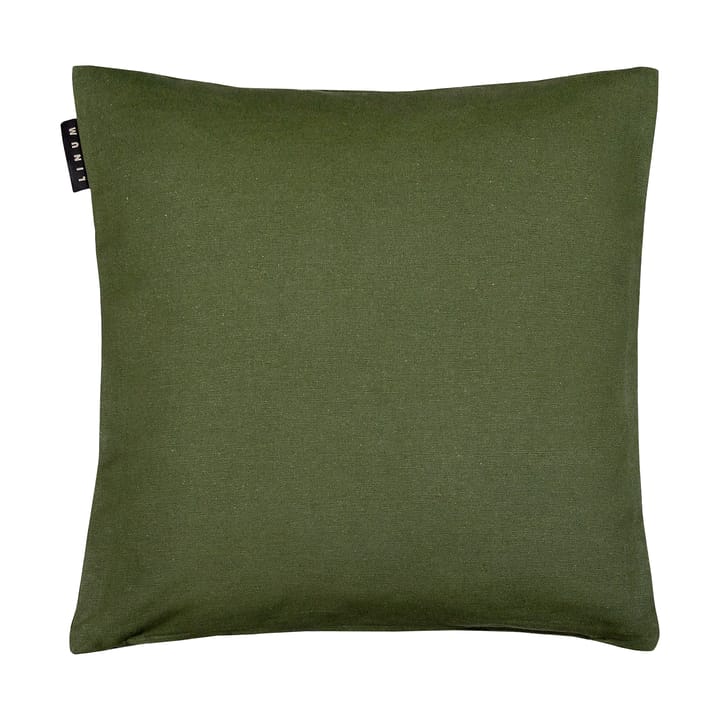 Capa de almofada Annabell 40x40 cm - Verde oliva escuro - Linum