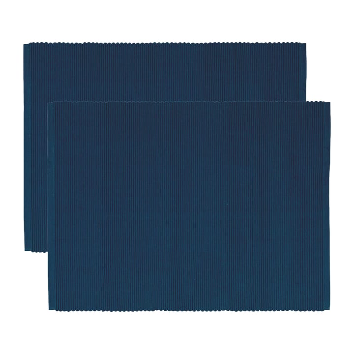 Uni individual de mesa 35x46 cm 2 unid. - Azul indigo - Linum