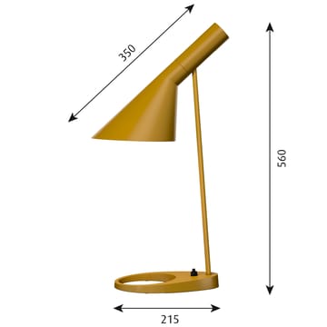 Candeeiro de mesa AJ - Amarelo-ocre - Louis Poulsen