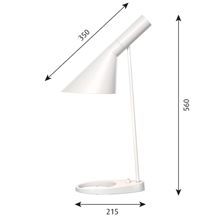 Candeeiro de mesa AJ - Branco - Louis Poulsen