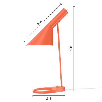 Candeeiro de mesa AJ - Electric orange - Louis Poulsen