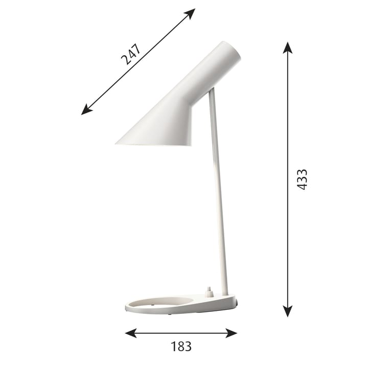 Candeeiro de mesa AJ MINI, Branco Louis Poulsen