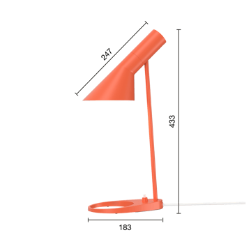 Candeeiro de mesa AJ MINI - Electric orange - Louis Poulsen