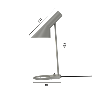 Candeeiro de mesa AJ MINI - Warm grey - Louis Poulsen