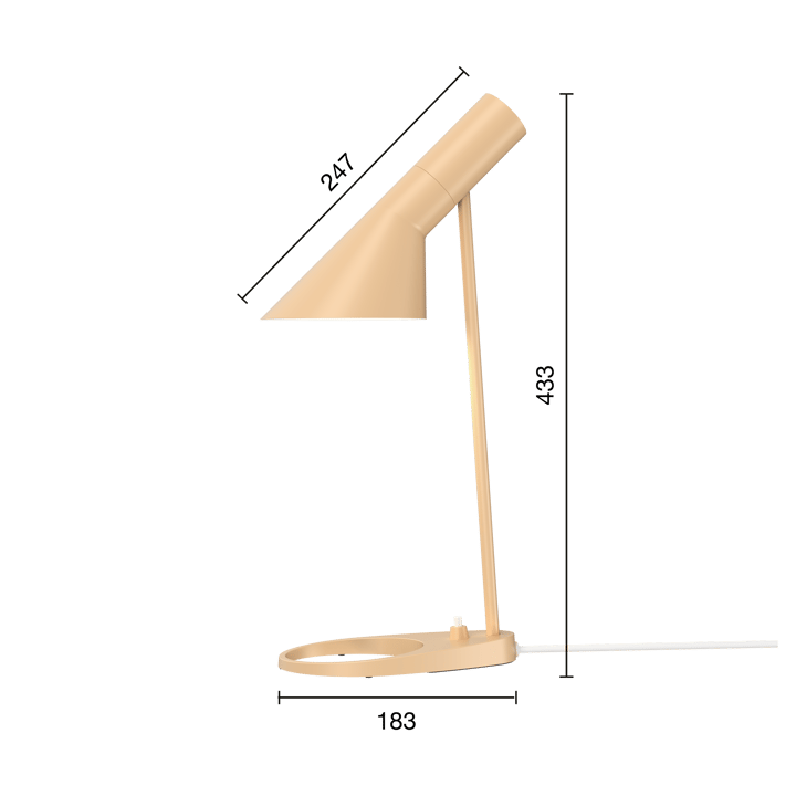 Candeeiro de mesa AJ MINI - Warm sand - Louis Poulsen