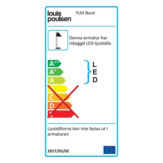 Candeeiro de mesa Yuh - Branco-latão - Louis Poulsen